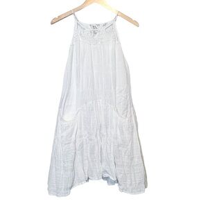 3/$25 🙌🏼 Hem & Thread High Neck Cutout Gauzey Layered Pockets Mini Dress Large